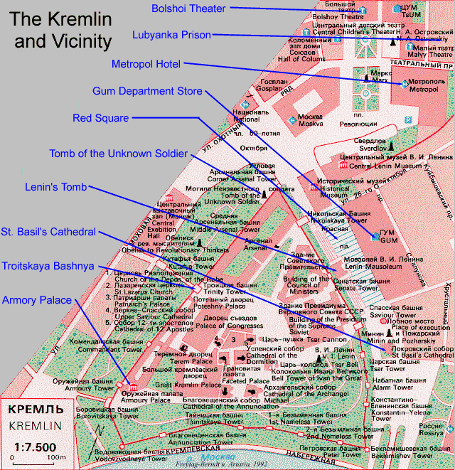 Map of the Kremlin