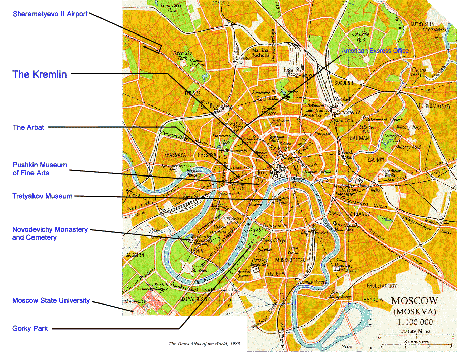 Map of Moscow